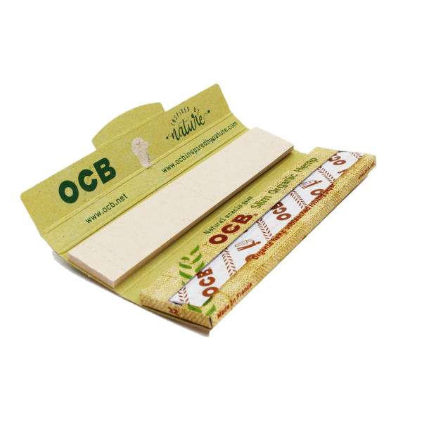 OCB Organic Hemp Cigarette 32 Slim Papers+32 Tips X32 - Image 2